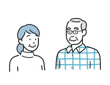 ご夫婦のイラスト